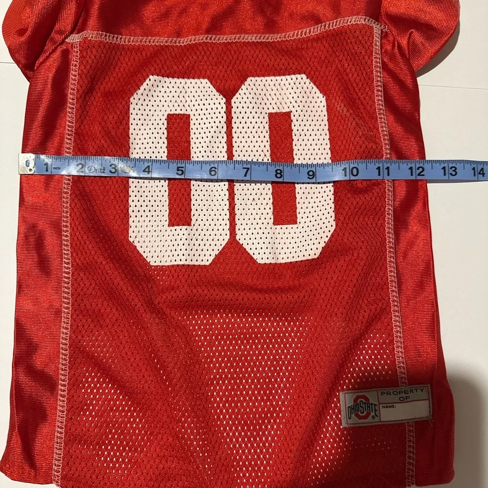 Ohio State Buckeyes Pets First Dog Jersey Red Pet Football Shirt NCAA 00 - Picture 4 of 6
